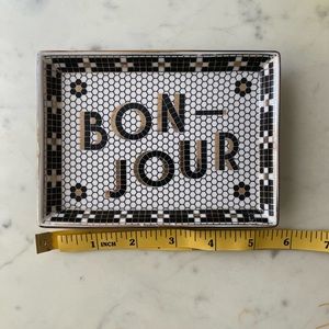 BONJOUR Art deco trinket dish by Anthropologie